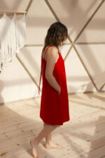 linen-knee-length-dress