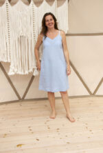 linen-knee-length-dress