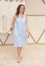 linen-knee-length-dress